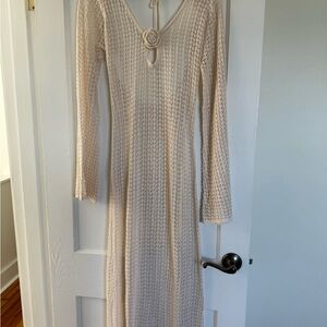 Cream Knit cover up / dress